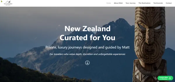 New Zealand Curated website